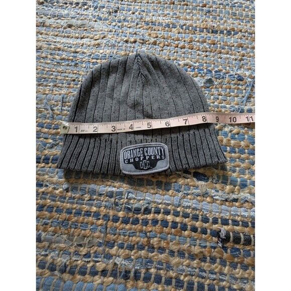 Vtg Orange County Choppers Grey Beanie One Size Fits Most Y2K Retro Lightweight - Picture 6 of 7